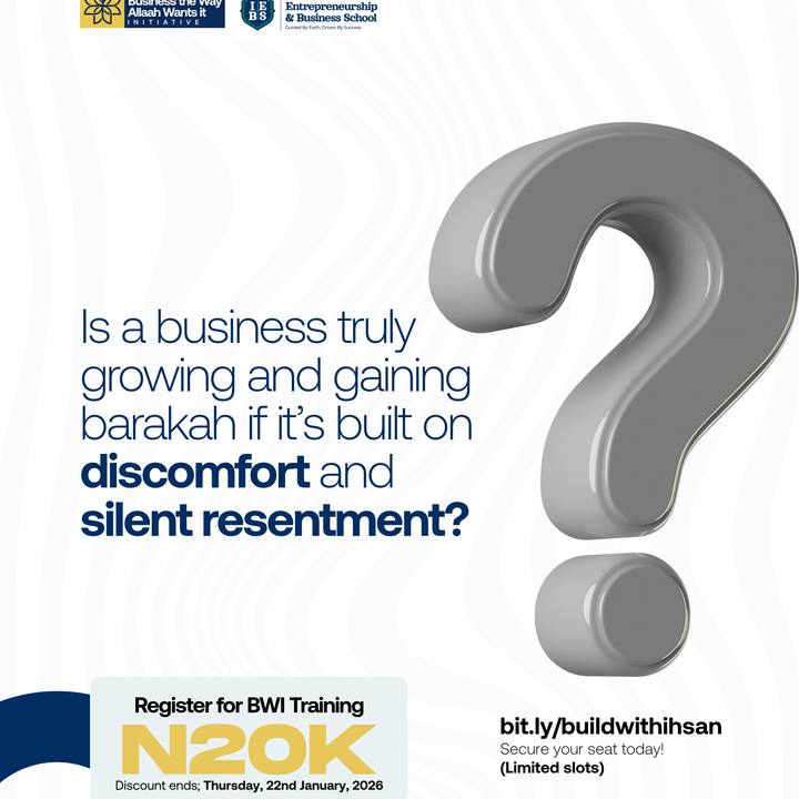 Business coaching social post — Is a business truly growing if it is built on discomfort?