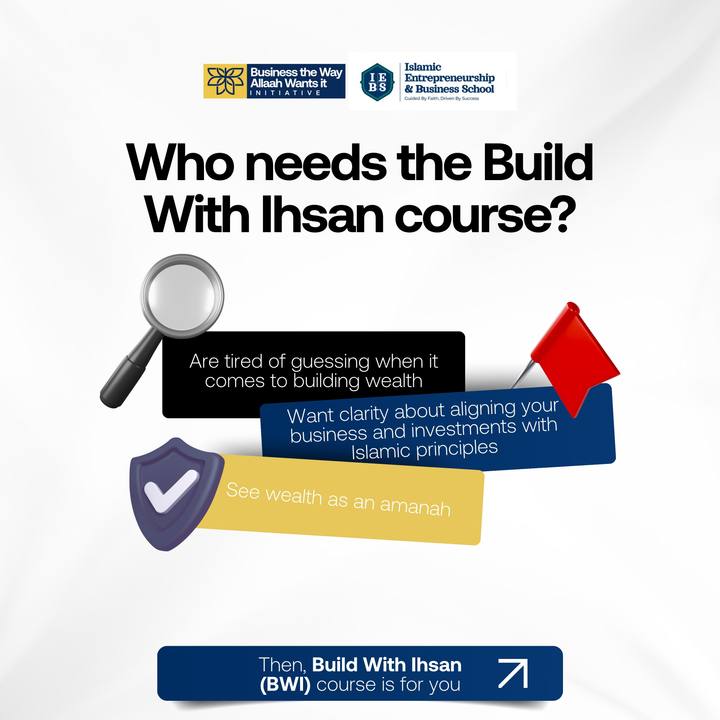 Build With Ihsan course social media flyer — Who needs the Build With Ihsan course?